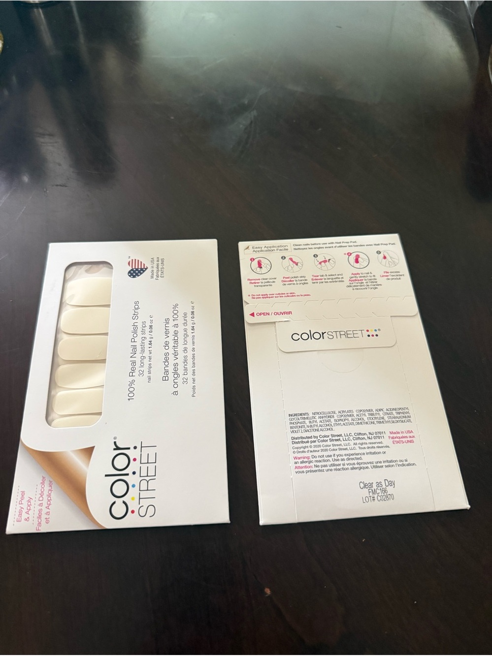 Color Street Nail Strips in Cream White